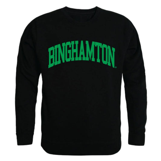 SUNY Binghamton University Bearcats Arch Crewneck Pullover Sweatshirt Sweater Black-Campus-Wardrobe