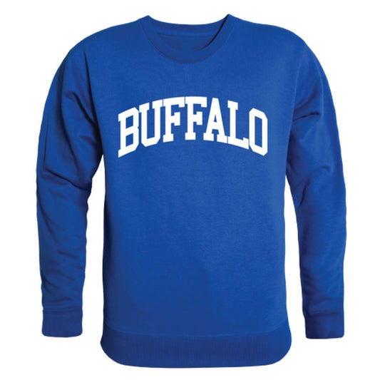 SUNY University at Buffalo Bulls Arch Crewneck Pullover Sweatshirt Sweater Royal-Campus-Wardrobe