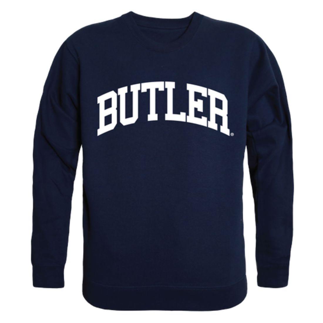 Butler University Bulldog Arch Crewneck Pullover Sweatshirt Sweater Navy-Campus-Wardrobe