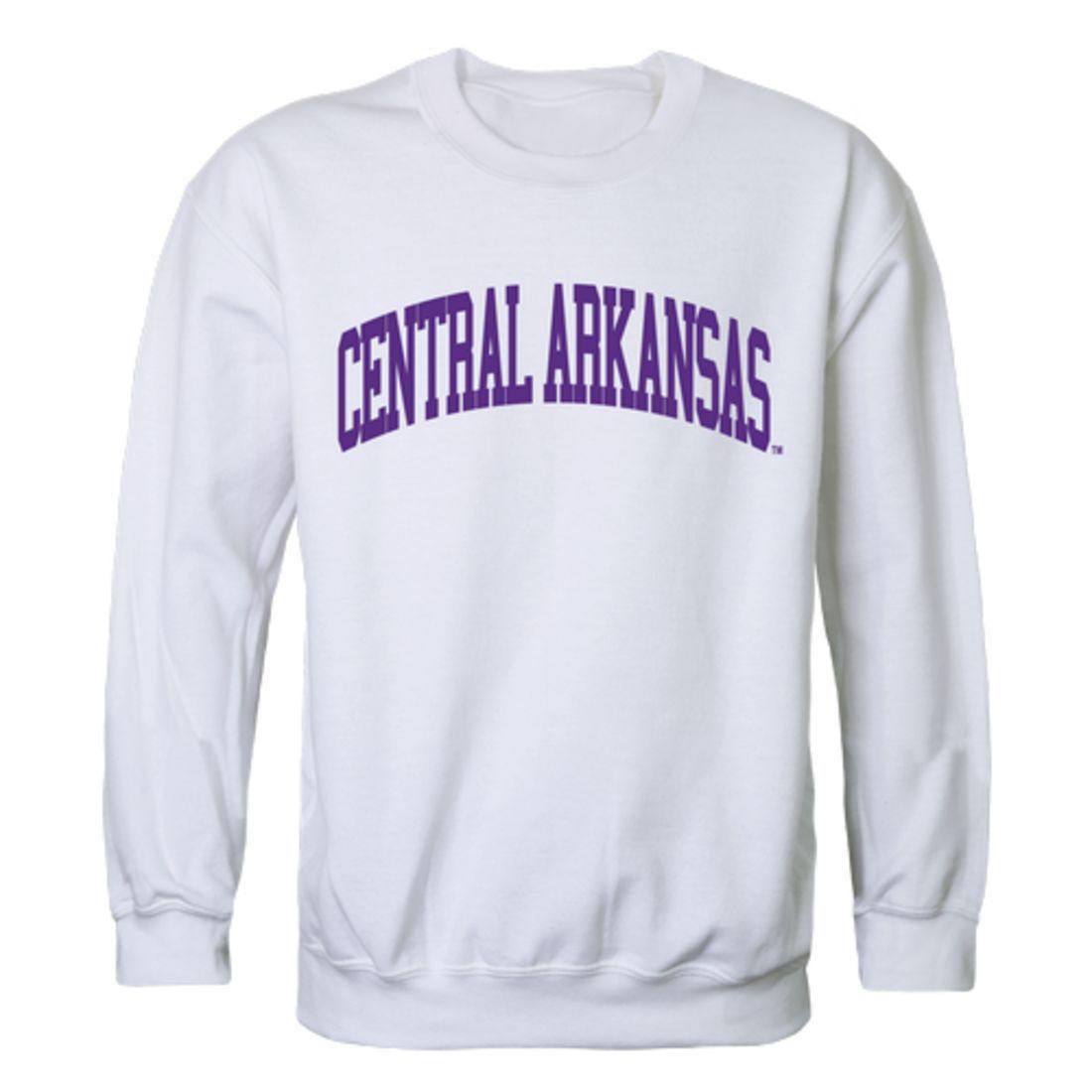 UCA University of Central Arkansas Bears Arch Crewneck Pullover Sweatshirt Sweater White-Campus-Wardrobe