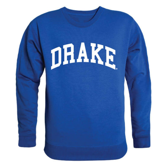 Drake University Bulldogs Arch Crewneck Pullover Sweatshirt Sweater Royal-Campus-Wardrobe