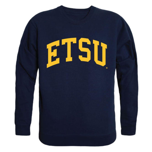 ETSU East Tennessee State University Buccaneers Arch Crewneck Pullover Sweatshirt Sweater Navy-Campus-Wardrobe