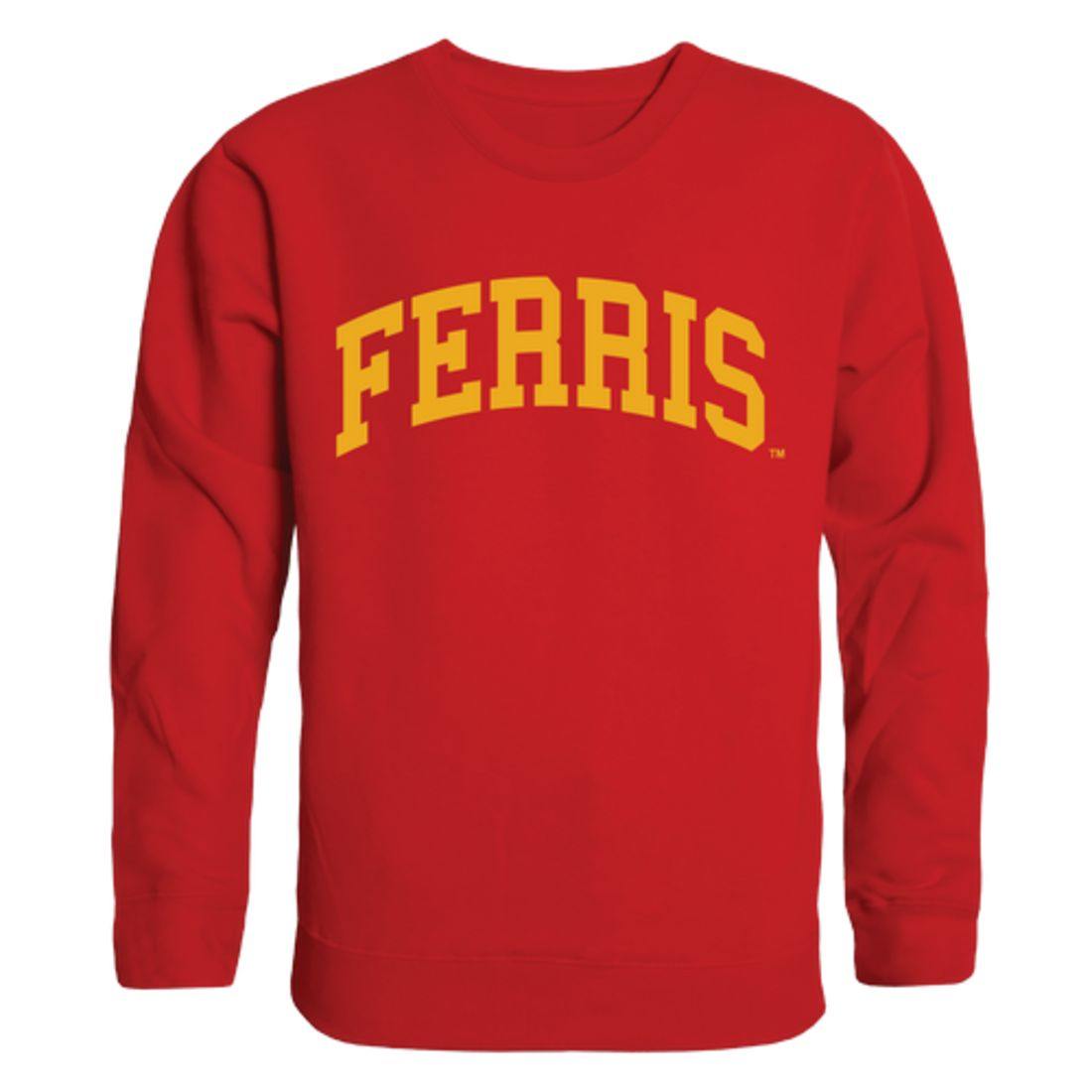 FSU Ferris State University Bulldogs Arch Crewneck Pullover Sweatshirt Sweater Red-Campus-Wardrobe