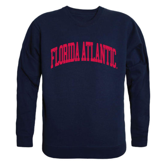 FAU Florida Atlantic University Owls Arch Crewneck Pullover Sweatshirt Sweater Navy-Campus-Wardrobe