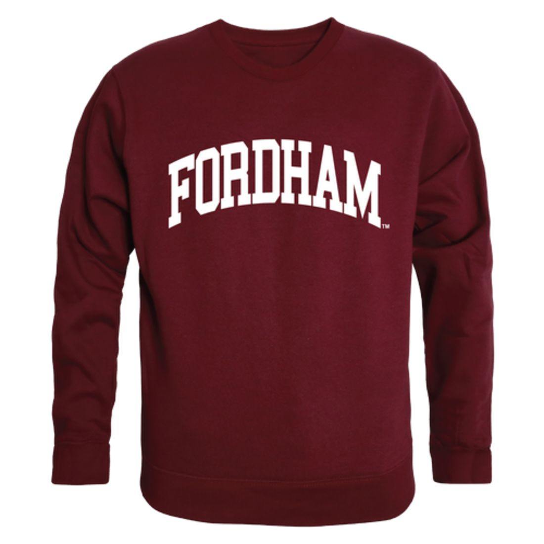 Fordham University Rams Arch Crewneck Pullover Sweatshirt Sweater Maroon-Campus-Wardrobe