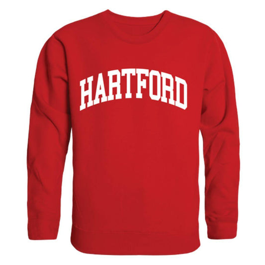 University of Hartford Hawks Arch Crewneck Pullover Sweatshirt Sweater Red-Campus-Wardrobe