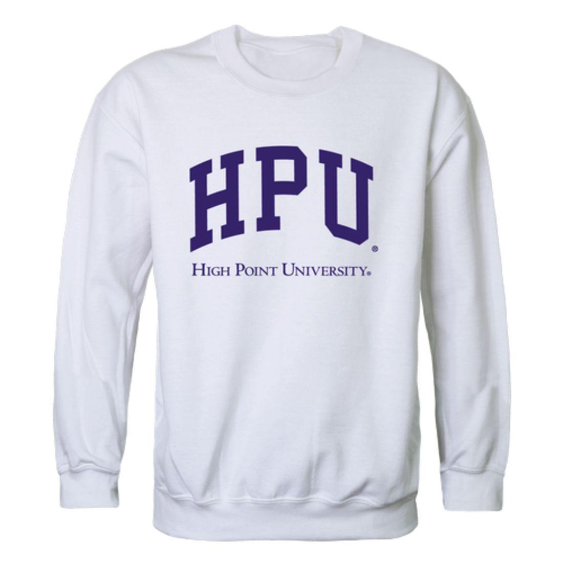 HPU High Point University Panthers Arch Crewneck Pullover Sweatshirt Sweater White-Campus-Wardrobe