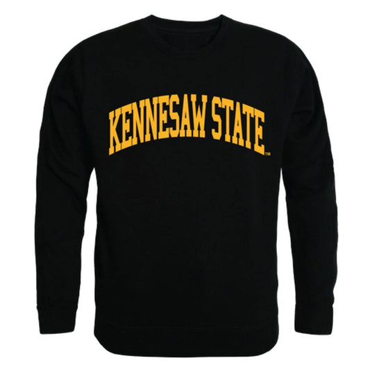 KSU Kennesaw State University Owls Arch Crewneck Pullover Sweatshirt Sweater Black-Campus-Wardrobe