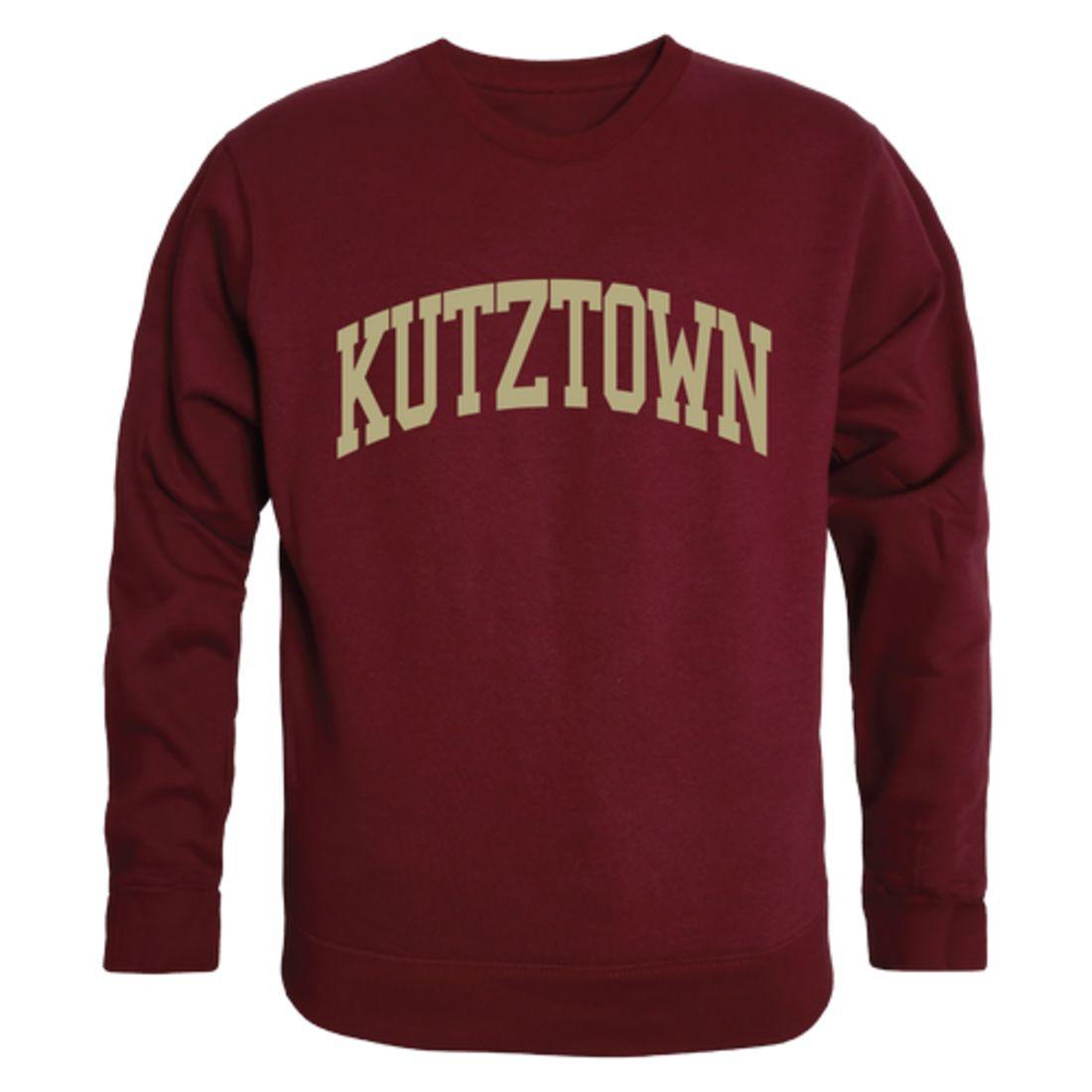 Kutztown University of Pennsylvania Golden Bears Arch Crewneck Pullover Sweatshirt Sweater Maroon-Campus-Wardrobe