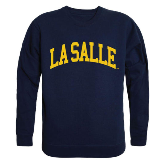 La Salle University Explorers Arch Crewneck Pullover Sweatshirt Sweater Navy-Campus-Wardrobe