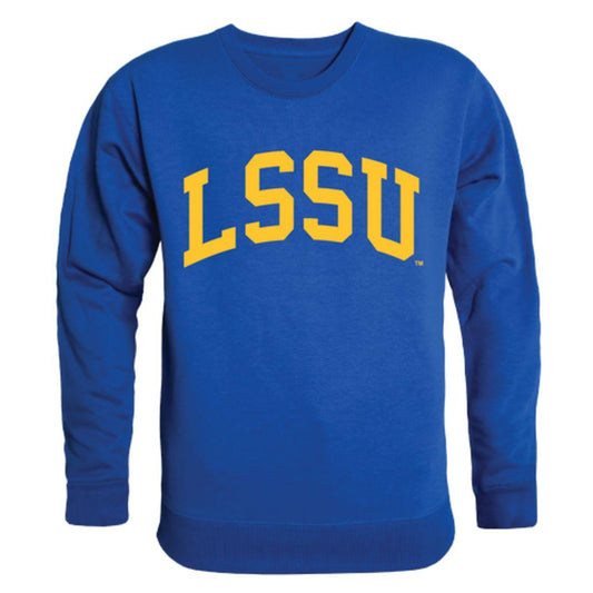 LSSU Lake Superior State University Lakers Arch Crewneck Pullover Sweatshirt Sweater Royal-Campus-Wardrobe