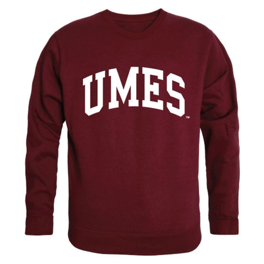 UMES University of Maryland Eastern Shore Hawks Arch Crewneck Pullover Sweatshirt Sweater Maroon-Campus-Wardrobe