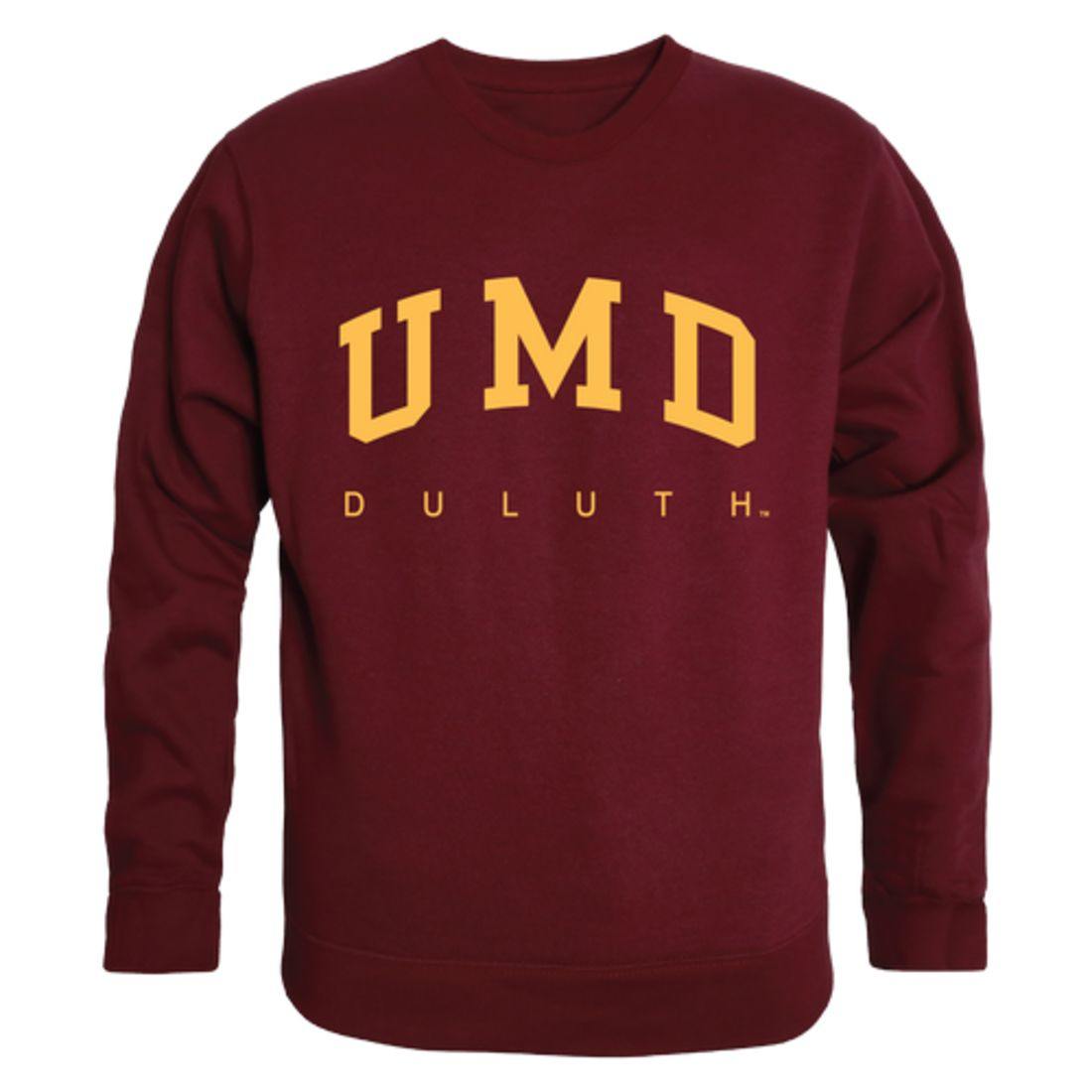 UMD University of Minnesota Duluth Bulldogs Arch Crewneck Pullover Sweatshirt Sweater Maroon-Campus-Wardrobe