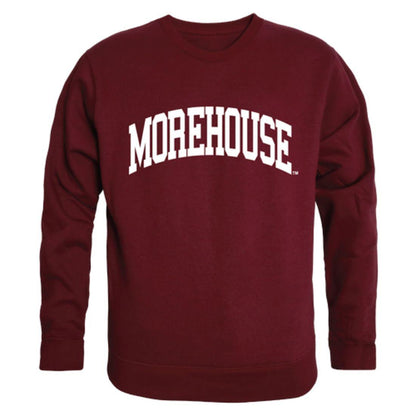 Morehouse College MaroonTigers Arch Crewneck Pullover Sweatshirt Sweater Maroon-Campus-Wardrobe