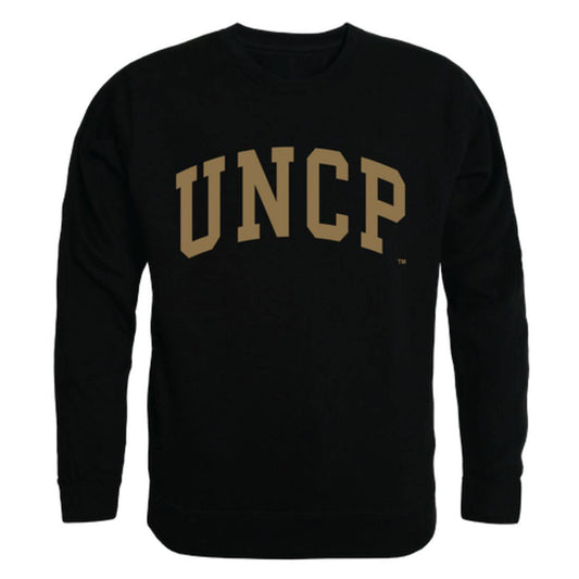 UNCP University of North Carolina at Pembroke Braves Arch Crewneck Pullover Sweatshirt Sweater Black-Campus-Wardrobe