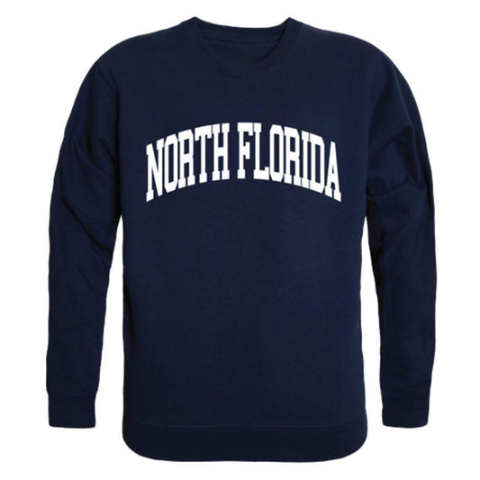 UNF University of North Florida Osprey Arch Crewneck Pullover Sweatshirt Sweater Navy-Campus-Wardrobe