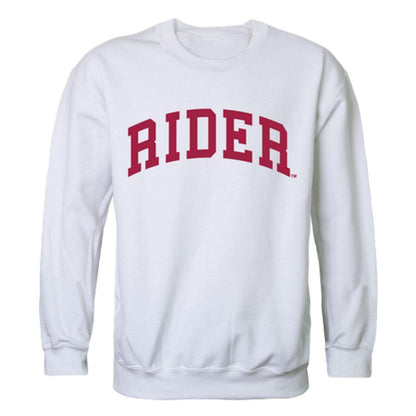 Rider University Broncs Arch Crewneck Pullover Sweatshirt Sweater White-Campus-Wardrobe