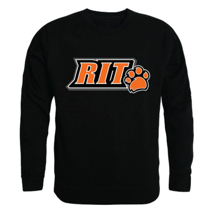 RIT Rochester Institute of Technology Tigers Arch Crewneck Pullover Sweatshirt Sweater Black-Campus-Wardrobe