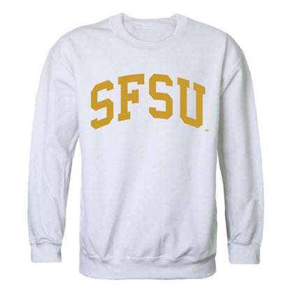 SFSU San Francisco State University Gators Arch Crewneck Pullover Sweatshirt Sweater White-Campus-Wardrobe