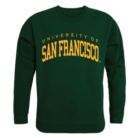 USFCA University of San Francisco Dons Arch Crewneck Pullover Sweatshirt Sweater Forest-Campus-Wardrobe