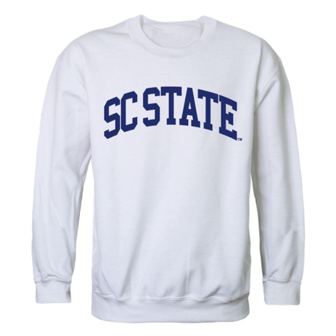 South Carolina State University Bulldogs Arch Crewneck Pullover Sweatshirt Sweater White-Campus-Wardrobe