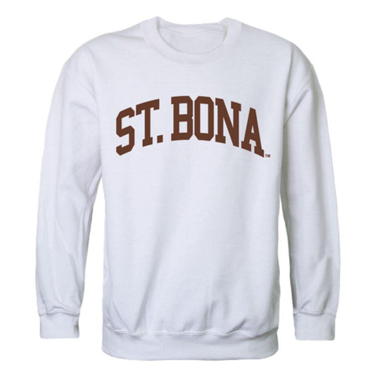 SBU St. Bonaventure University Bonnies Arch Crewneck Pullover Sweatshirt Sweater White-Campus-Wardrobe