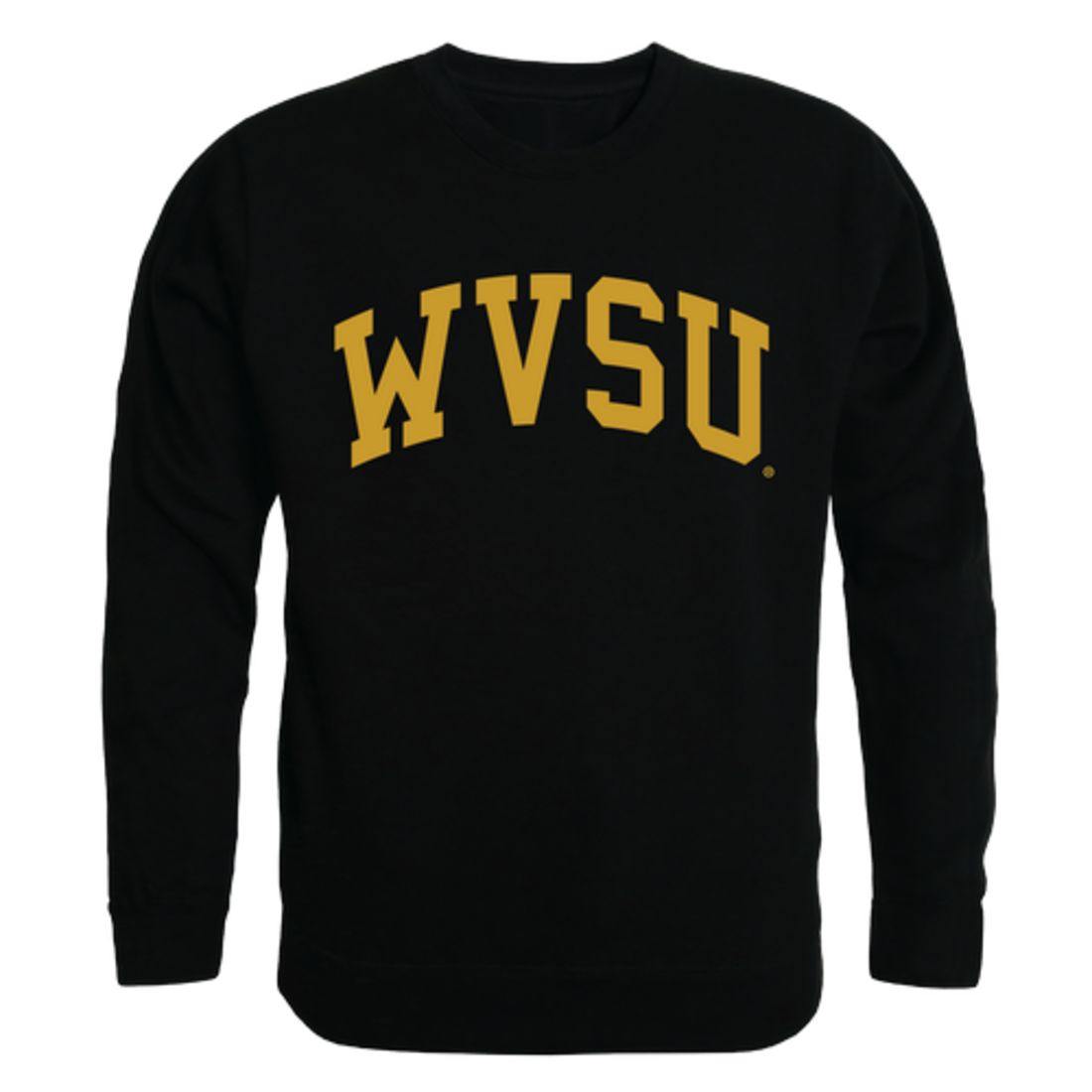 WVSU West Virginia State University Yellow Jackets Arch Crewneck Pullover Sweatshirt Sweater Black-Campus-Wardrobe