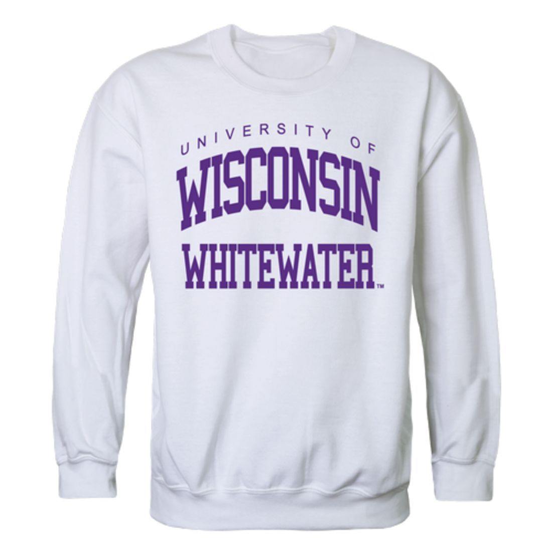 UWW University of Wisconsin Whitewater Warhawks Arch Crewneck Pullover Sweatshirt Sweater White-Campus-Wardrobe