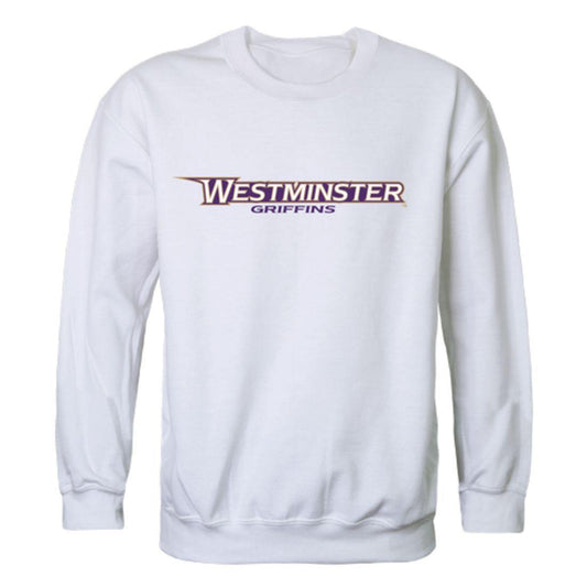 Westminster College Griffins Arch Crewneck Pullover Sweatshirt Sweater White-Campus-Wardrobe