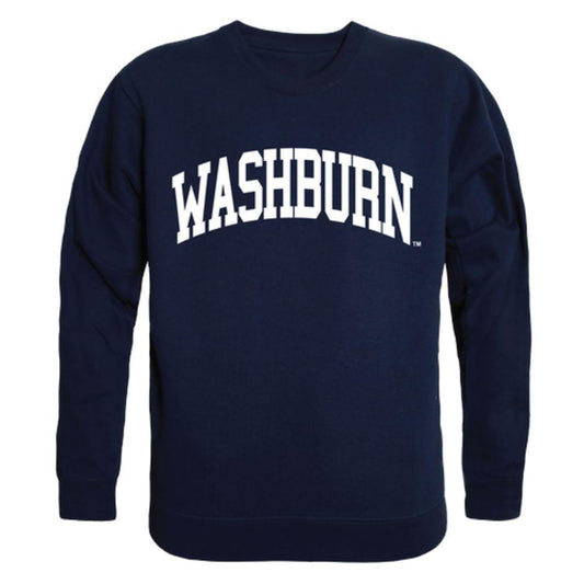 Washburn University Ichabods Arch Crewneck Pullover Sweatshirt Sweater Navy-Campus-Wardrobe
