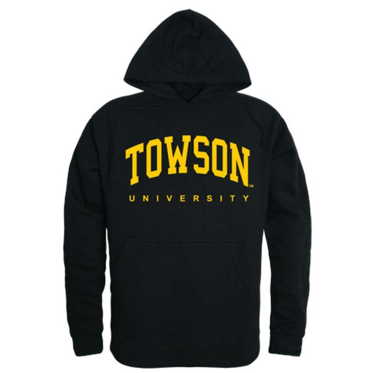 TU Towson University Tigers College Hoodie Sweatshirt Black-Campus-Wardrobe