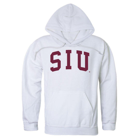 SIU Southern Illinois University Salukis College Hoodie Sweatshirt White-Campus-Wardrobe