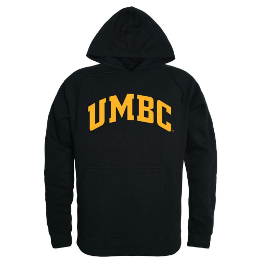 UMBC University of Maryland Baltimore Retrievers College Hoodie Sweatshirt Black-Campus-Wardrobe