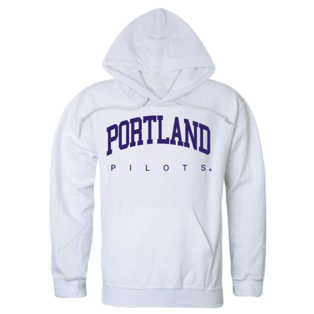 UP University of Portland Pilots College Hoodie Sweatshirt White-Campus-Wardrobe