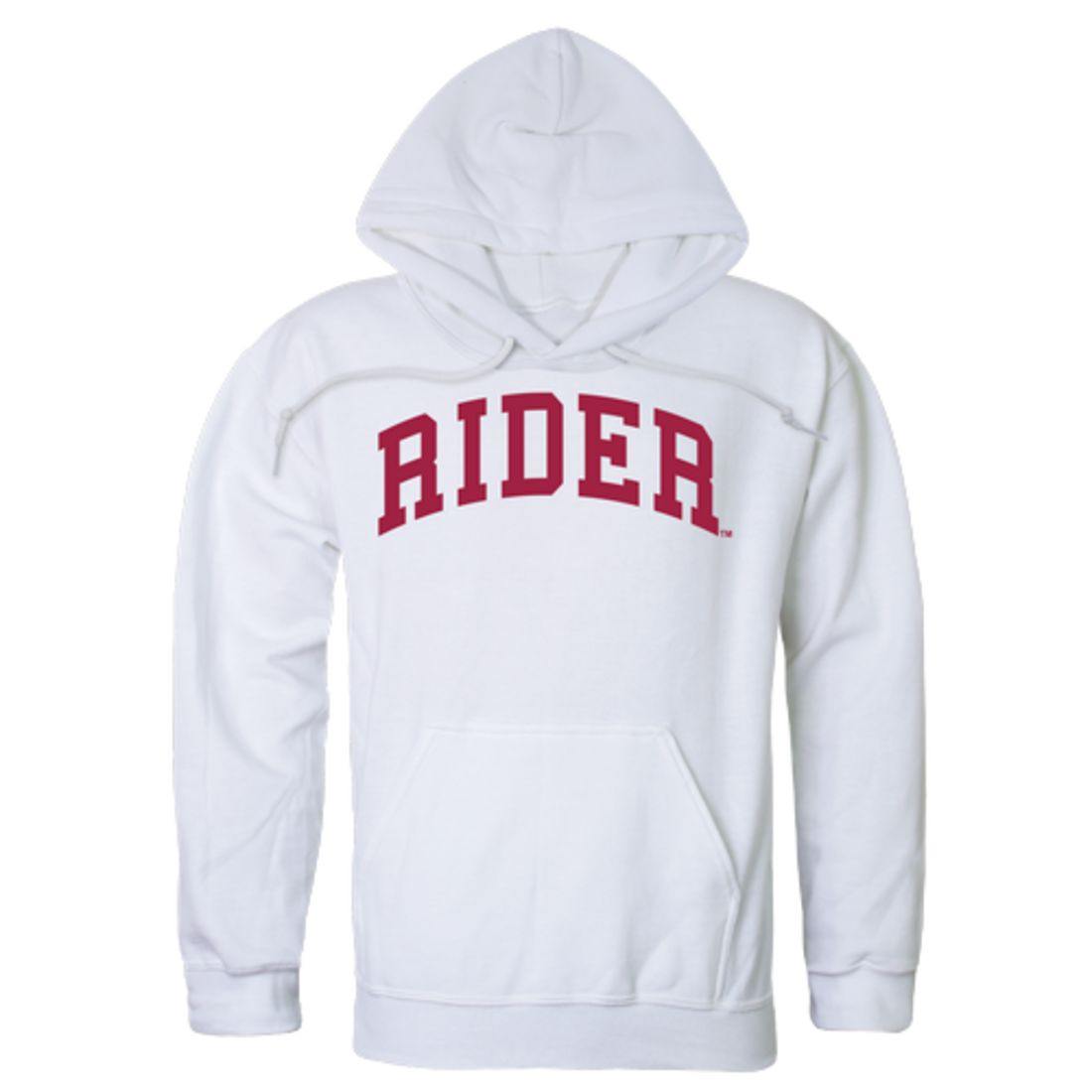 Rider University Broncs College Hoodie Sweatshirt White-Campus-Wardrobe