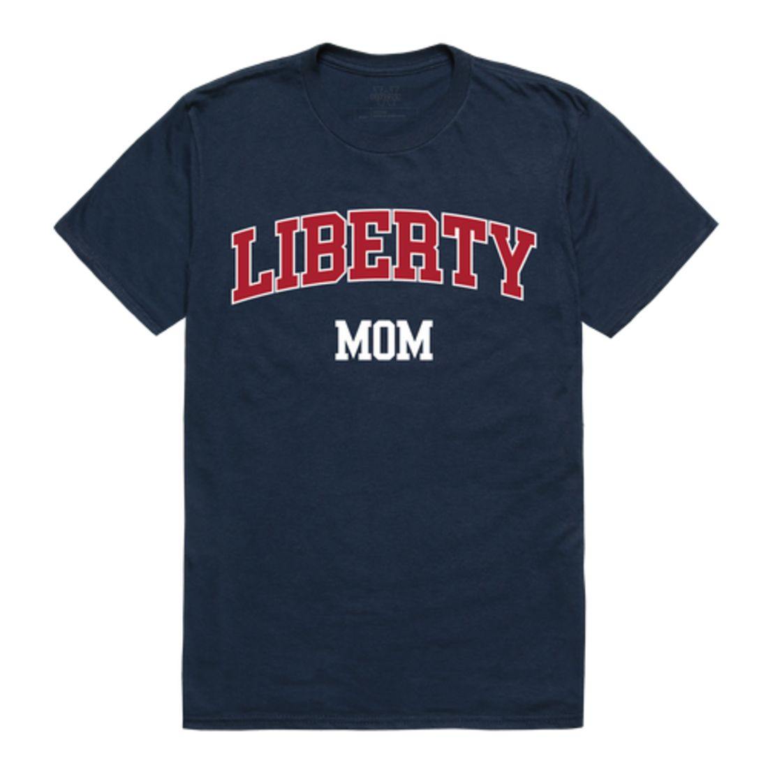 Liberty University Flames College Mom Womens T-Shirt-Campus-Wardrobe