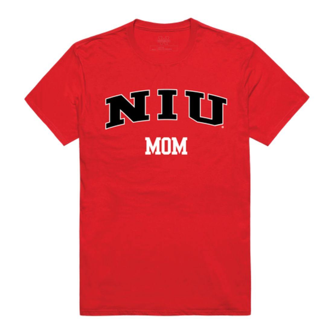 NIU Northern Illinois University Huskies College Mom Womens T-Shirt-Campus-Wardrobe