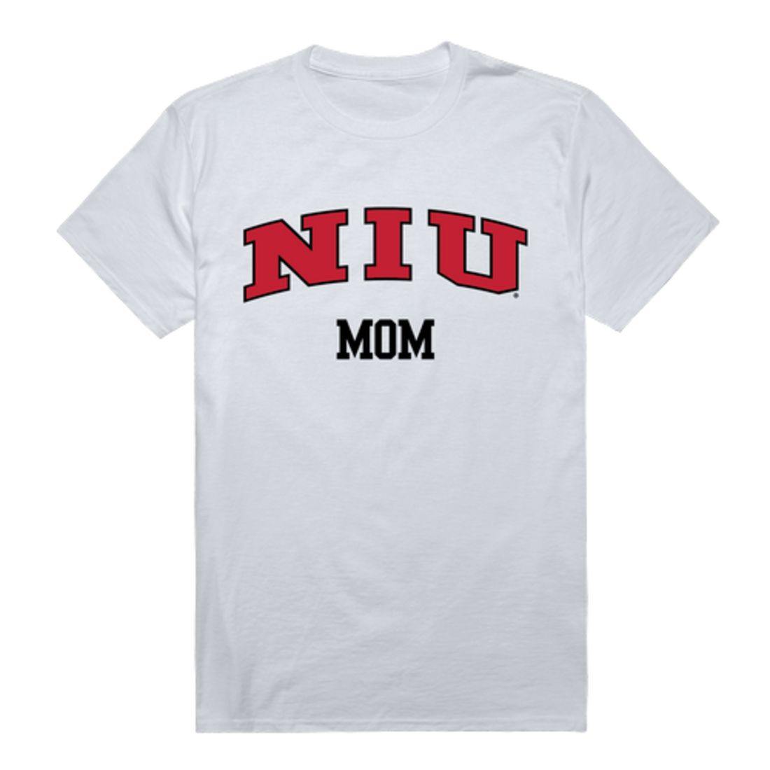 NIU Northern Illinois University Huskies College Mom Womens T-Shirt-Campus-Wardrobe