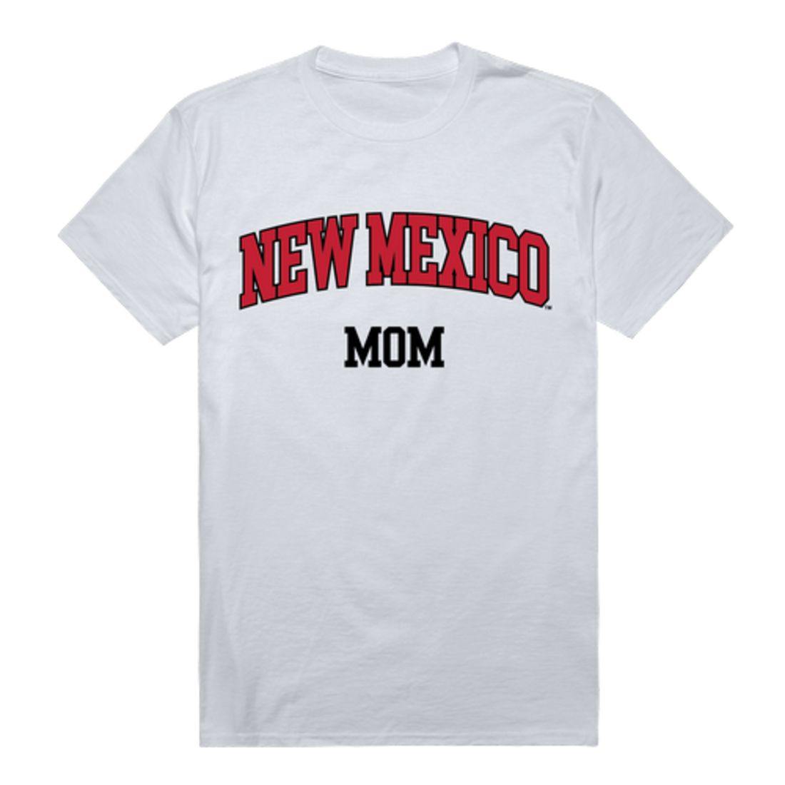 UNM University of New Mexico Lobos College Mom Womens T-Shirt-Campus-Wardrobe