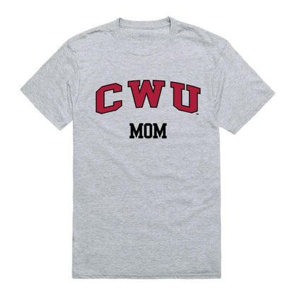 CWU Central Washington University Wildcats College Mom Womens T-Shirt-Campus-Wardrobe