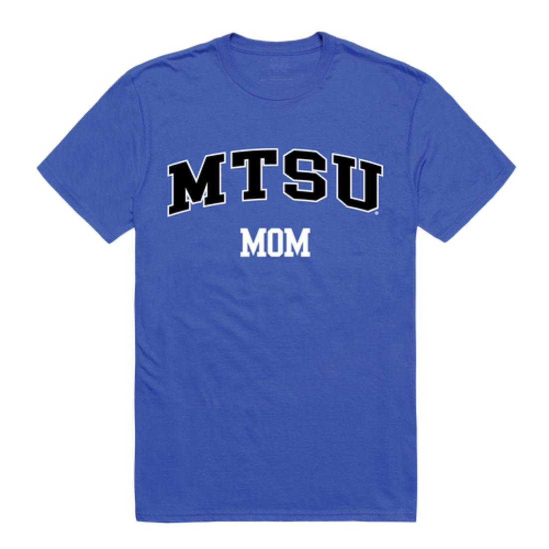 MTSU Middle Tennessee State University Blue Raiders College Mom Womens T-Shirt-Campus-Wardrobe
