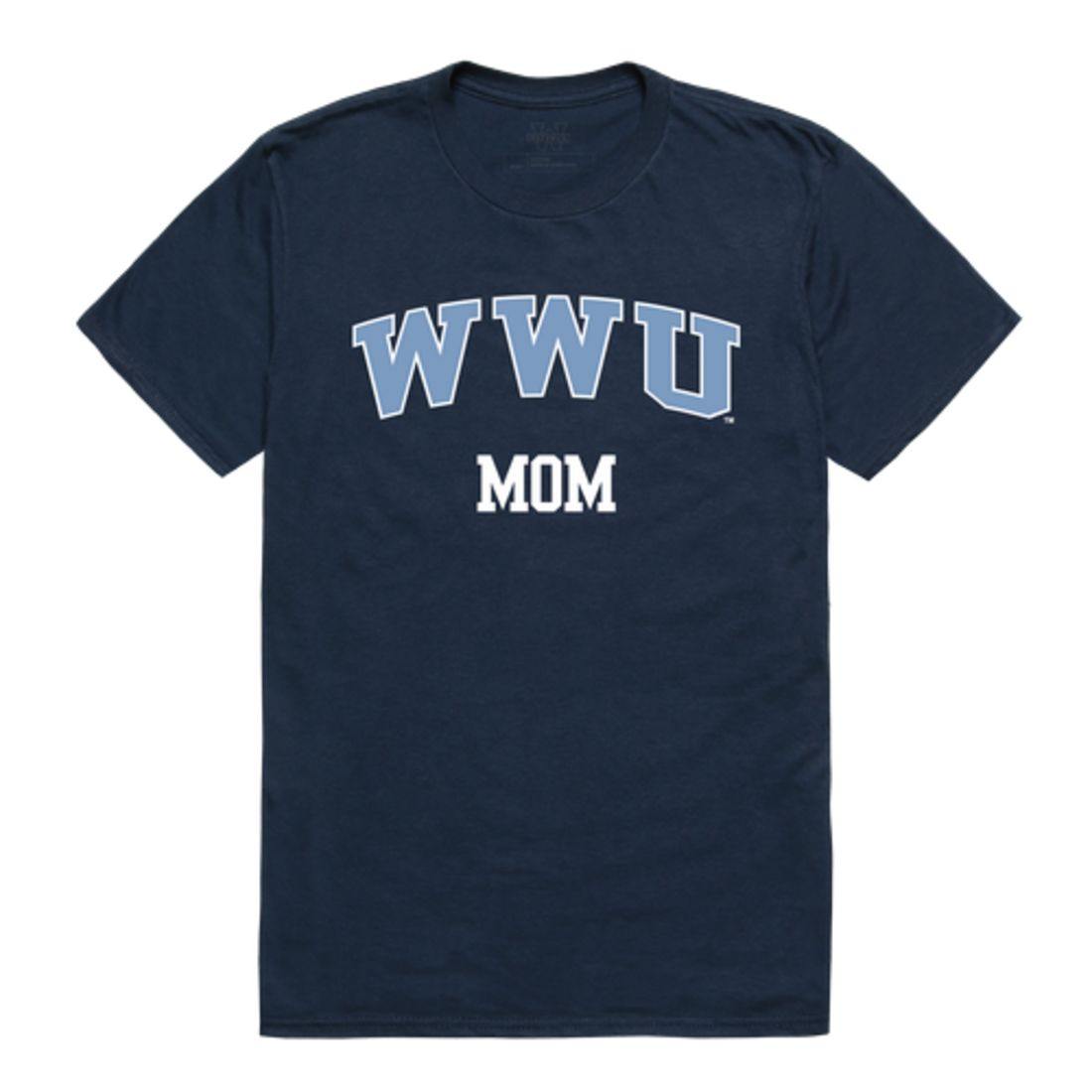 WWU Western Washington University Vikings College Mom Womens T-Shirt-Campus-Wardrobe
