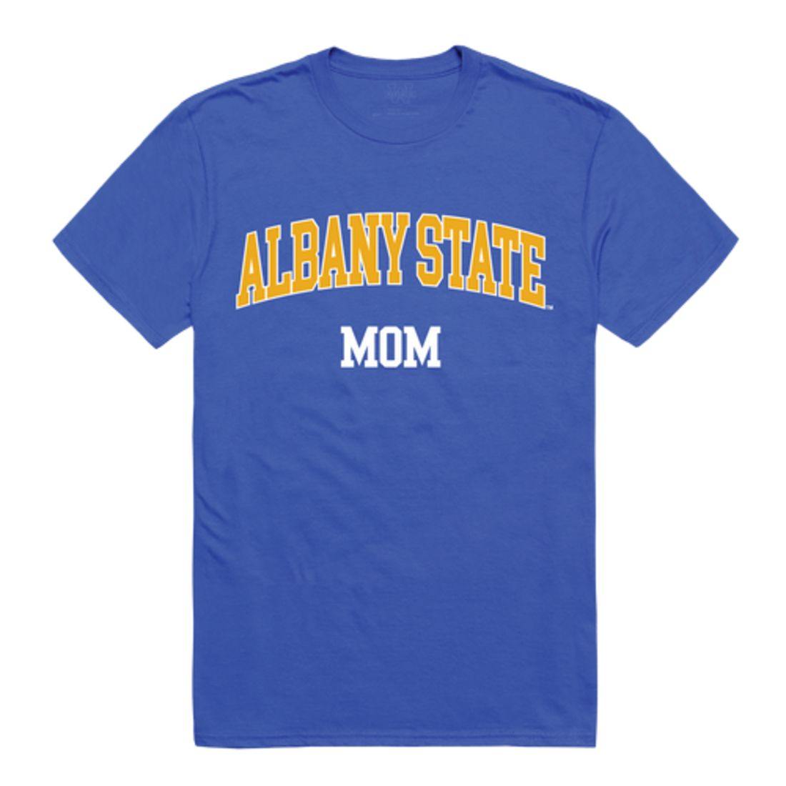 ASU Albany State Universityen Rams College Mom Womens T-Shirt-Campus-Wardrobe