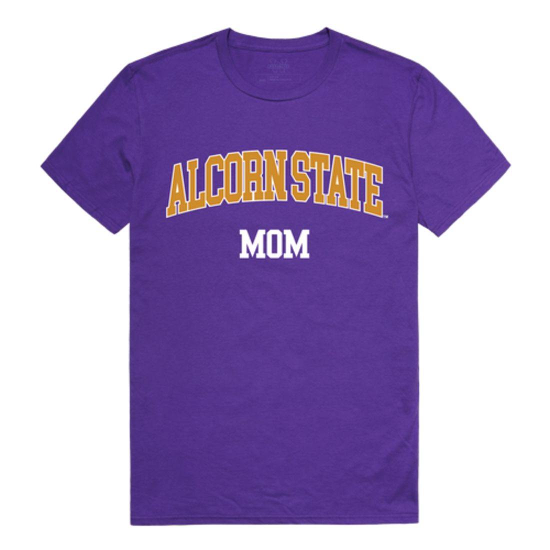 Alcorn State University Braves College Mom Womens T-Shirt Purple Small