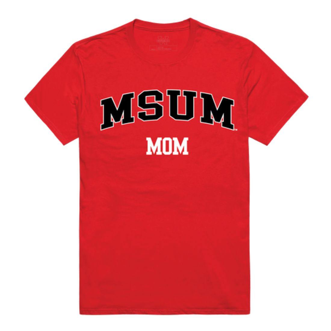 MSUM Minnesota State University Moorhead Dragons College Mom Womens T-Shirt-Campus-Wardrobe