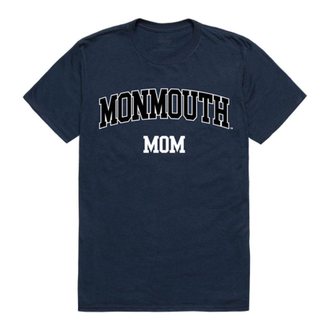 Monmouth University Hawks College Mom Womens T-Shirt-Campus-Wardrobe