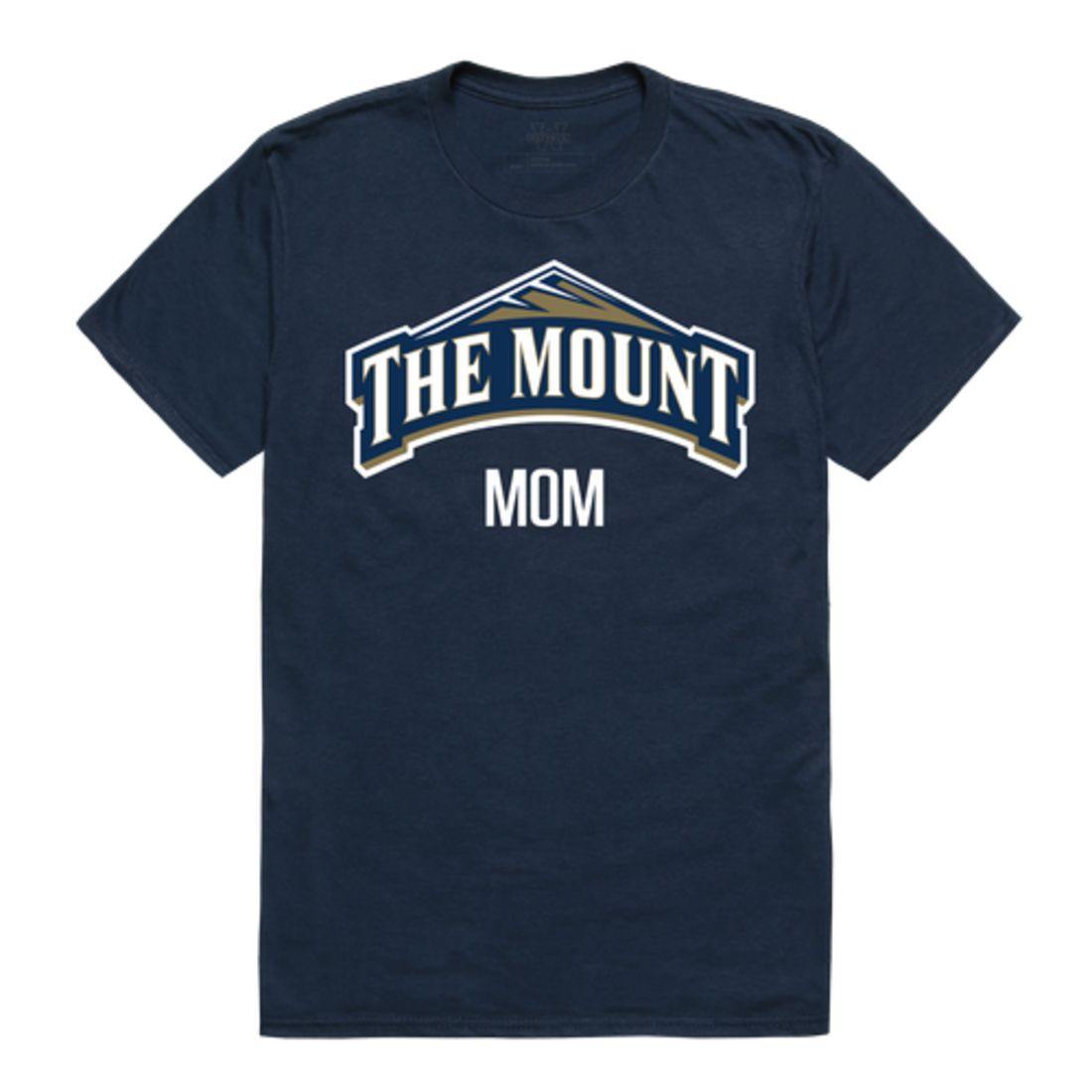 Mount St Mary's University Mountaineers College Mom Womens T-Shirt-Campus-Wardrobe