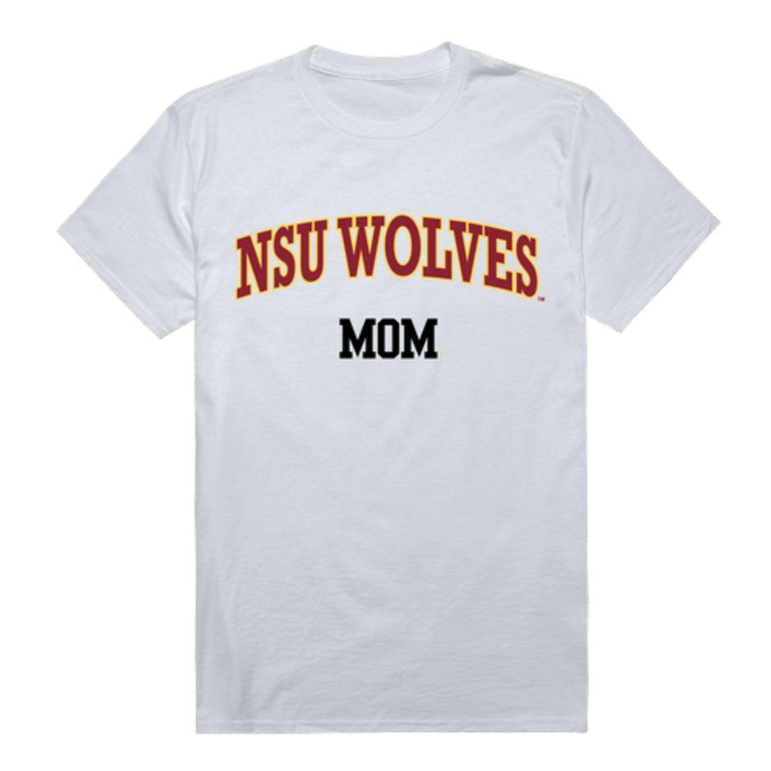 NSU Northern State University Wolves College Mom Womens T-Shirt-Campus-Wardrobe