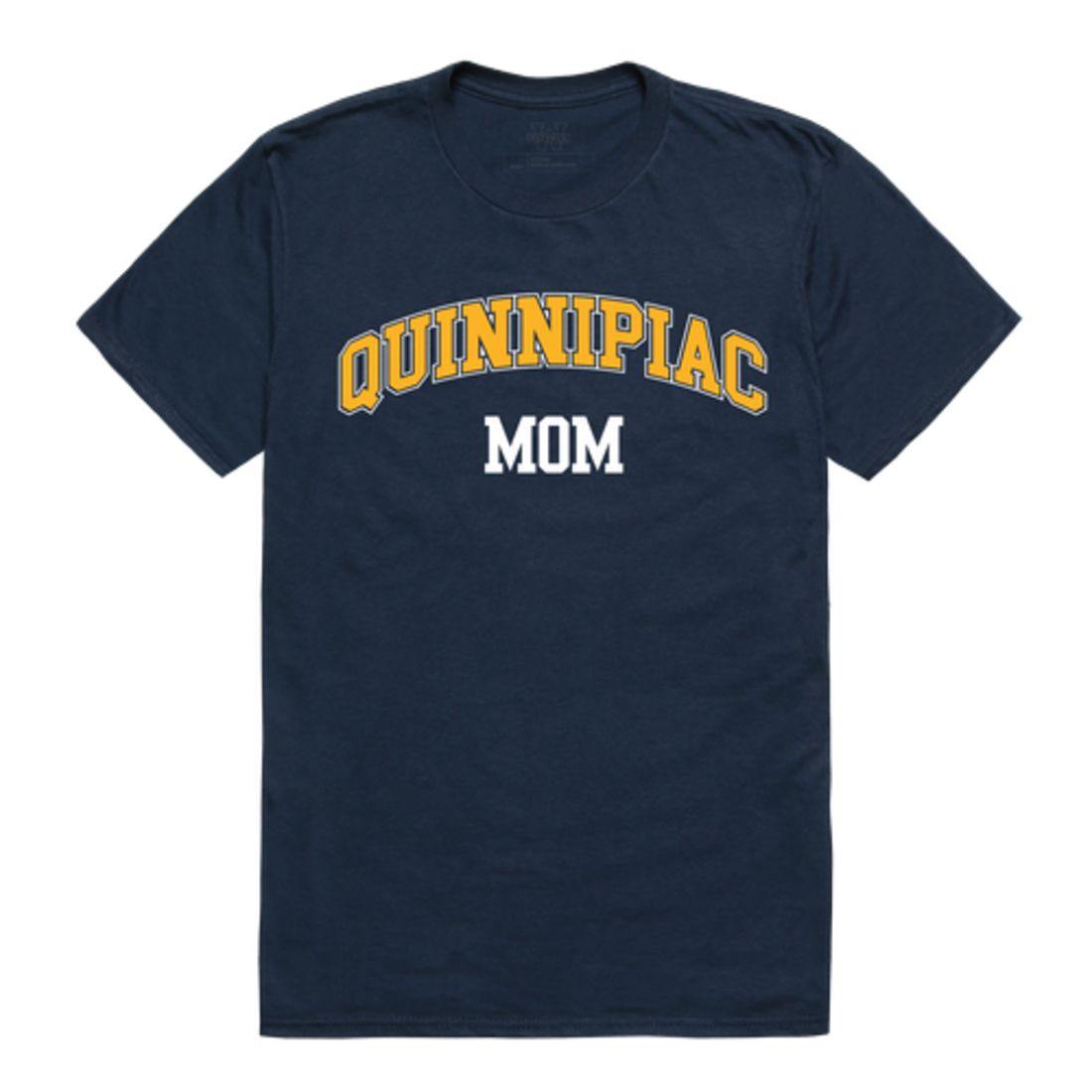 QU Quinnipiac University Bobcats College Mom Womens T-Shirt-Campus-Wardrobe