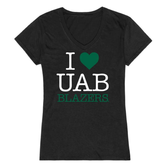 I Love UAB University of Alabama at Birmingham Blazers Womens T-Shirt-Campus-Wardrobe